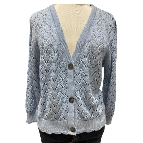 NEW &ISLA talia cardigan in coastal